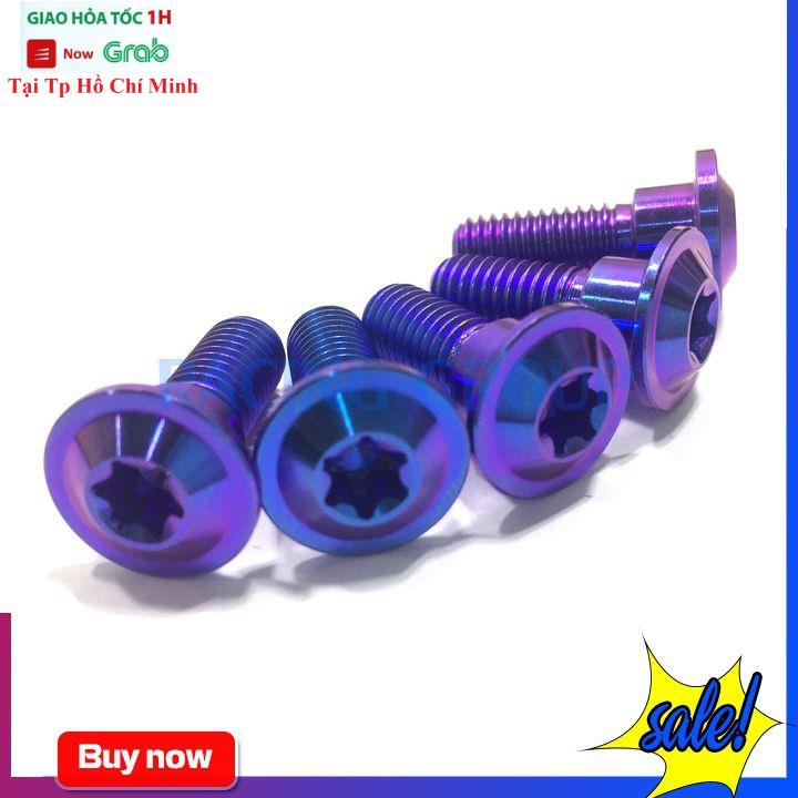Ốc GR5 8li25 Đầu Dù Mỏng Gắn Đĩa Nhiều Loại Xe Máy ( Giá 1 Con)