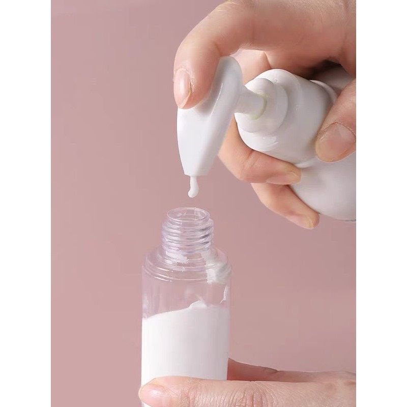Bộ chiết mỹ phẩm mini BEIYIN, túi zip tiện lợi đi du lịch, chất liệu nhựa an toàn - Soleilshop
