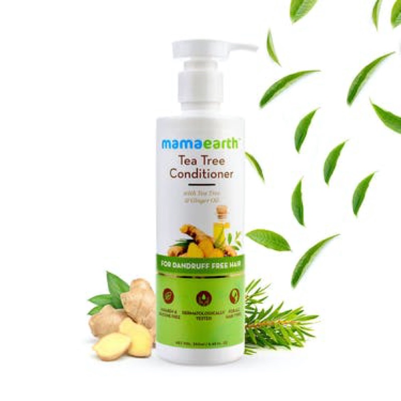 Dầu xả tóc với tinh dầu tràm trà và gừng cho tóc không gàu Mamaearth 250ml