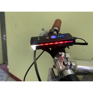 Phụ kiện xe đạp thể thao - Đèn xe đạp kết hợp còi HJ 062