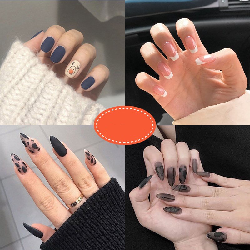 Móng tay giả Minezo bộ nail 24 móng tay giả thời trang siêu dễ thương MG11