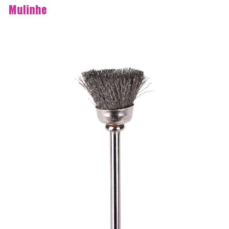 Bộ 10 Cọ Sợi Thép Không Gỉ Mini Cho Máy Xoay Dremel