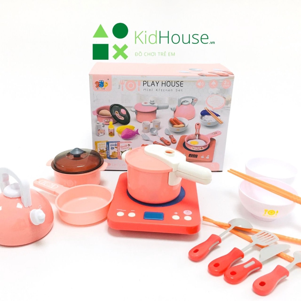 Bộ đồ chơi nấu ăn mini đồ chơi nhà bếp set 36 chi tiết dành cho bé giúp bé phát triển tư duy thương hiệu Kidhouse.vn