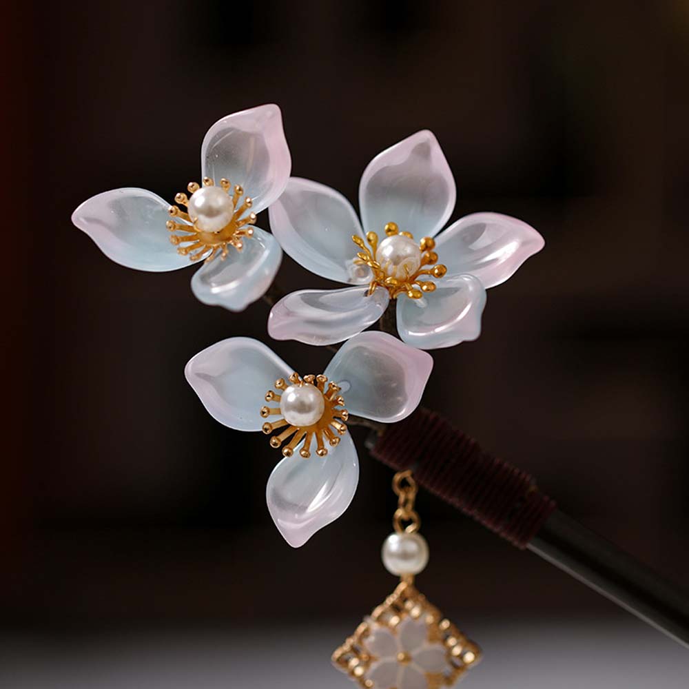 Trâm Cài Tóc Trang Trí Hoa Phong Cách Cổ Điển Cho Nữ