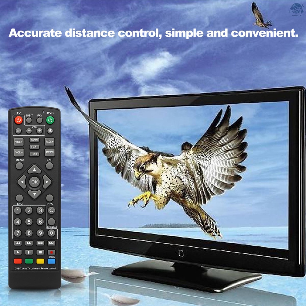 Điều Khiển Từ Xa Dvb-T2 Cho Tv Thông Minh Hdtv Smart Tv Box Đen