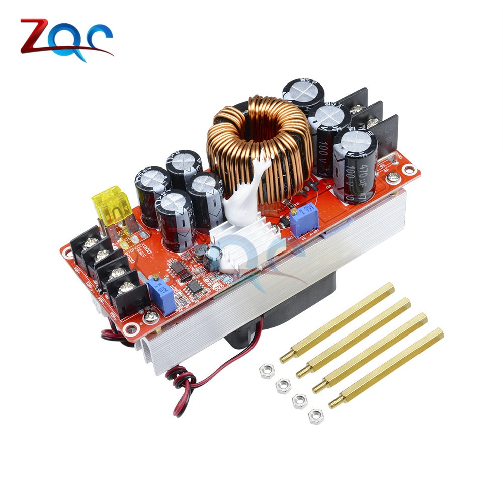 Mô Đun Tăng Áp 1500w 30a Dc-Dc 10-60v Sang 12-90v Kèm Quạt