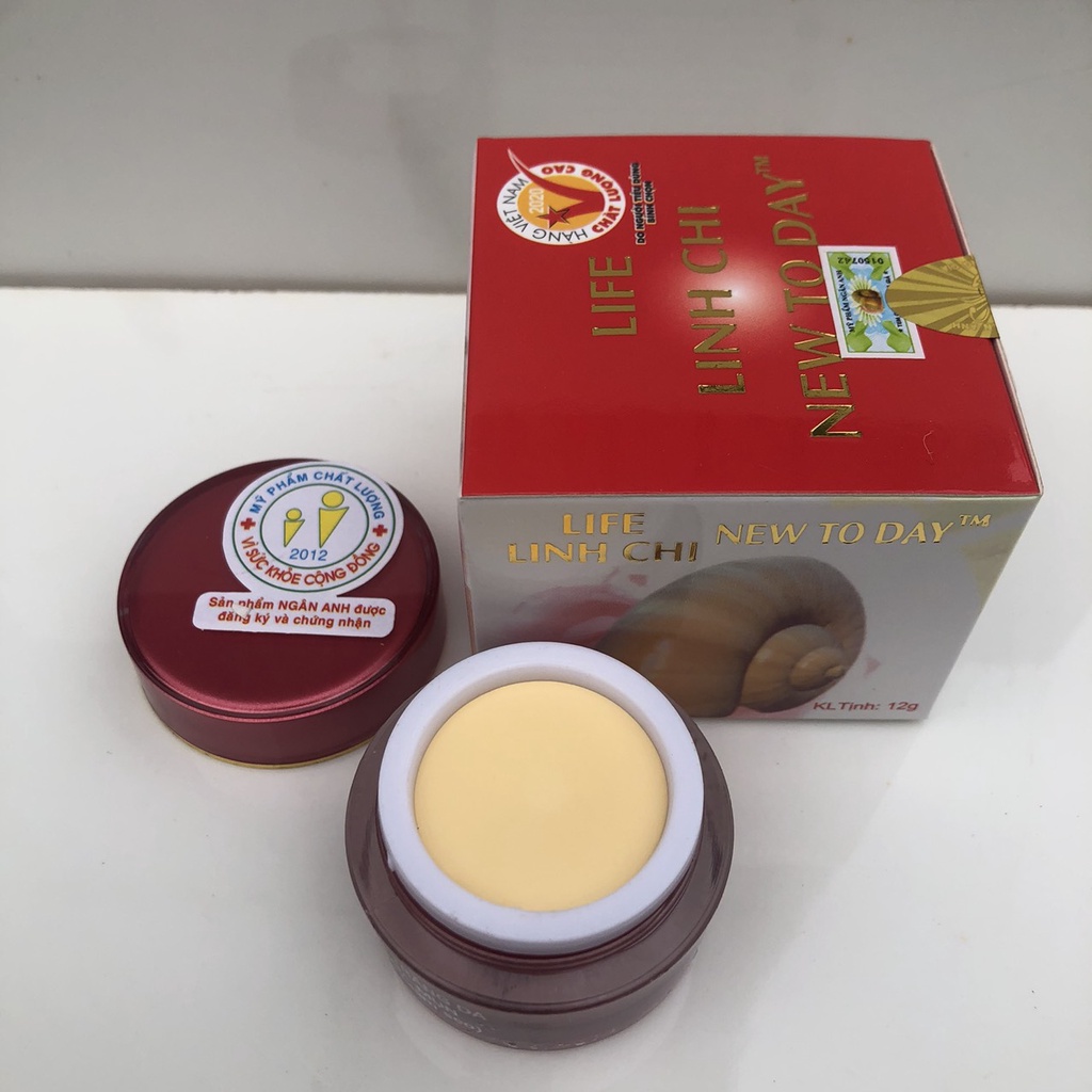 Kem dưỡng trắng da mặt ngừa mụn New Today linh chi 12g