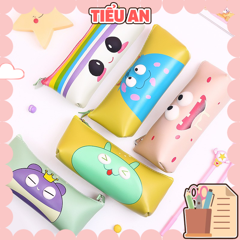 Bóp viết hình thú 3D cute không thấm nước