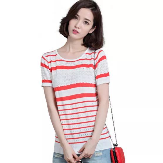 Áo len cộc tay nữ