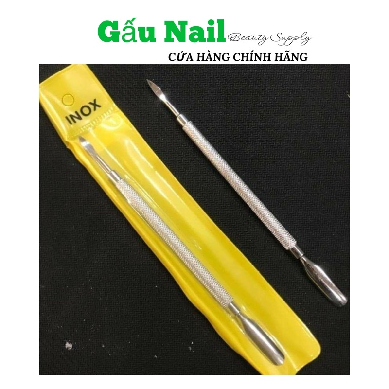 Cây đẩy da chết (sủi móng) - Cây cạo sơn gel, lấy khóe móng loại inox