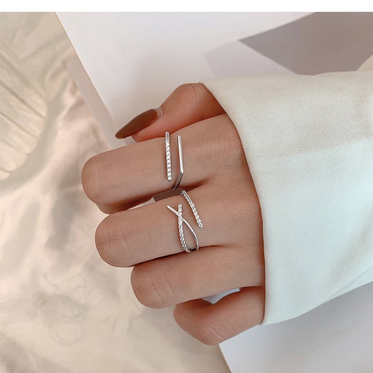 Nhẫn nữ - 02 mẫu nhẫn que free size tay nào vừa hàng mới mã JT4785