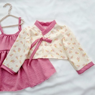 [ CÓ QUÀ TẶNG 💝] Đầm handbok hồng bé gái