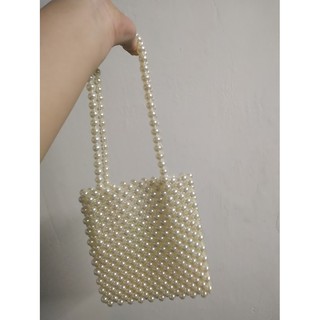 Túi xách ngọc trai giả size 18x19cm