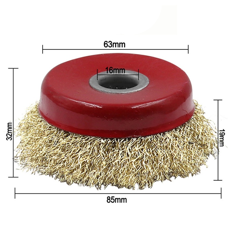 Cốc Cọ Dùng Cho Máy Khoan Mài Góc Loại Bỏ Rỉ Sét Tiện Dụng