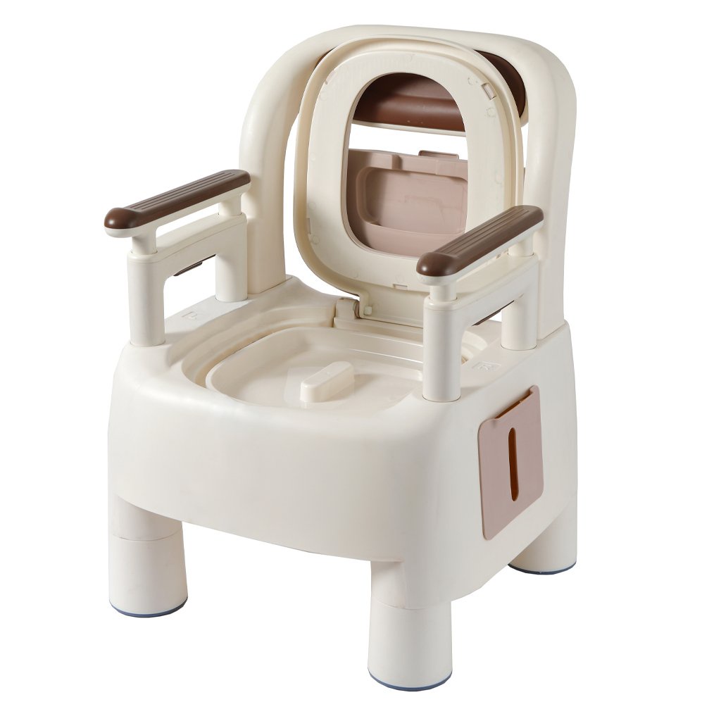 Bô vệ sinh người già Babyhop làm từ nhựa nguyên sinh chịu lực 960KG dễ dàng vệ sinh 2 chế độ chân
