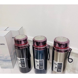 Bình giữ nhiệt inox nóng lạnh 1500ml Thiết Kế 2 Lớp Inox 304 Cao Cấp, Bình dung tích lớn chịu được nhiệt độ cao