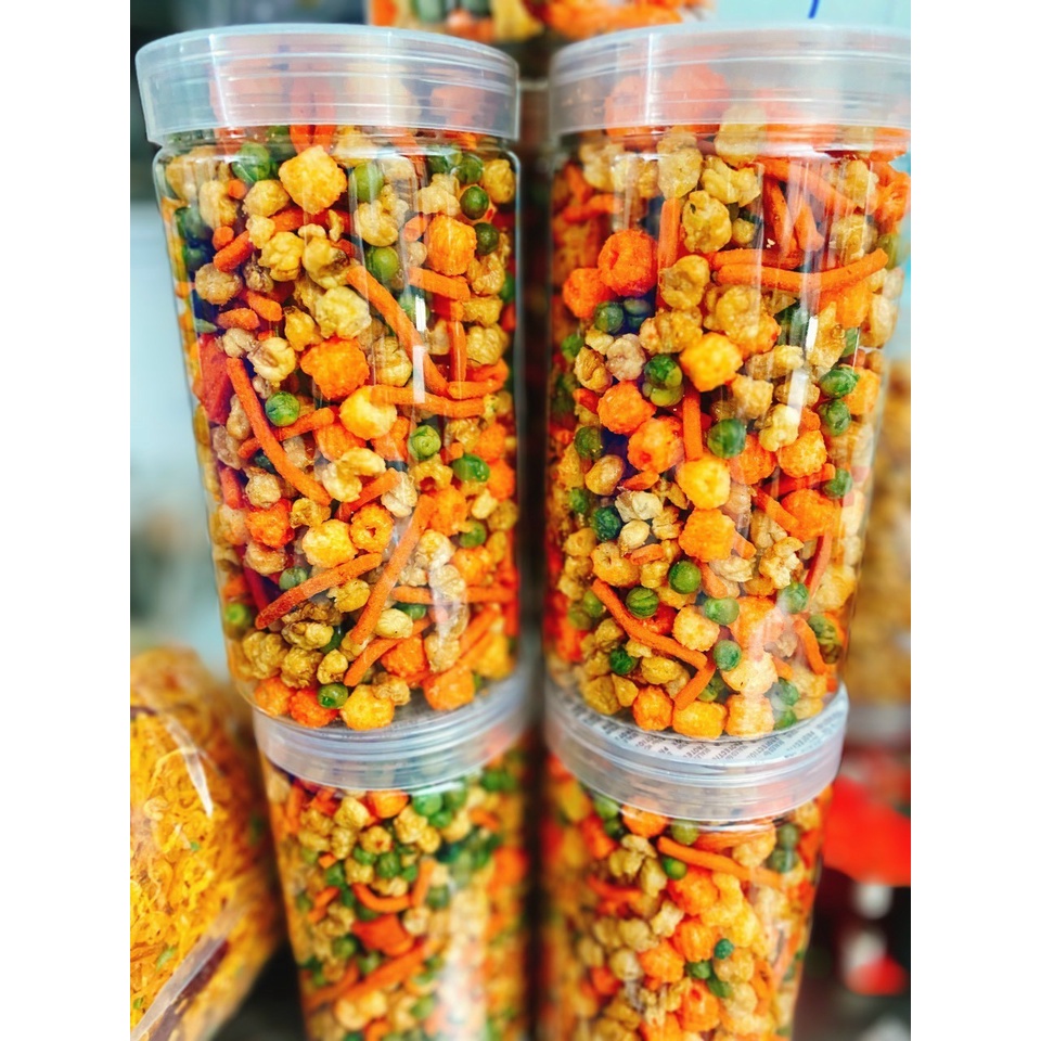 Snack thập cẩm hũ 400gr