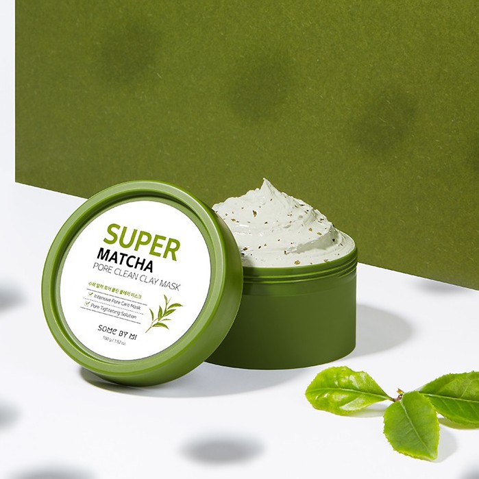 Mặt nạ trà xanh se khít lỗ chân lông Some By Mi Super Matcha Pore Clean Clay Mask 100g