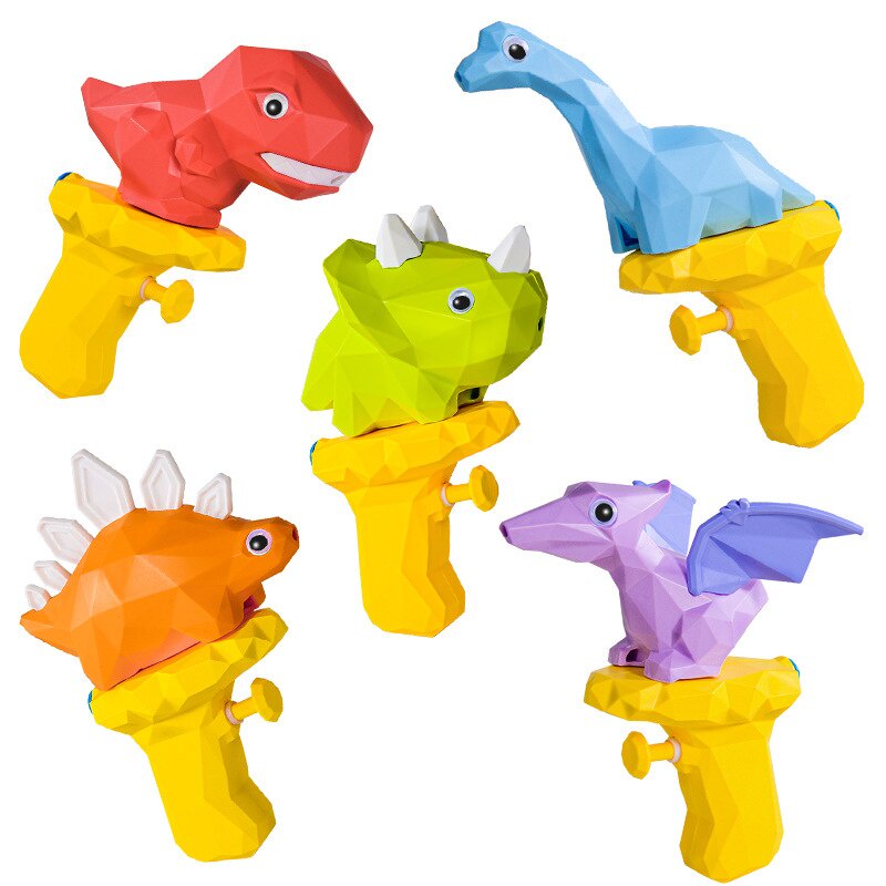 Súng Phun Nước Dạng Nhấn Hình Khủng Long 3D Dễ Thương Cho Bé Chơi Ngoài Trời
