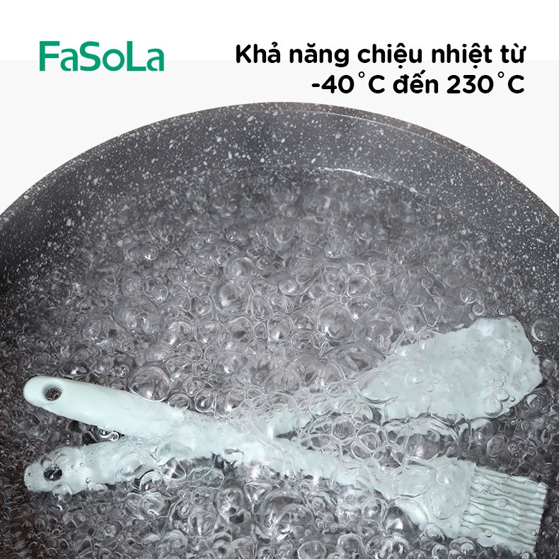 Bộ vá, cọ nấu ăn bằng silicon cao cấp FASOLA FSLPS-295