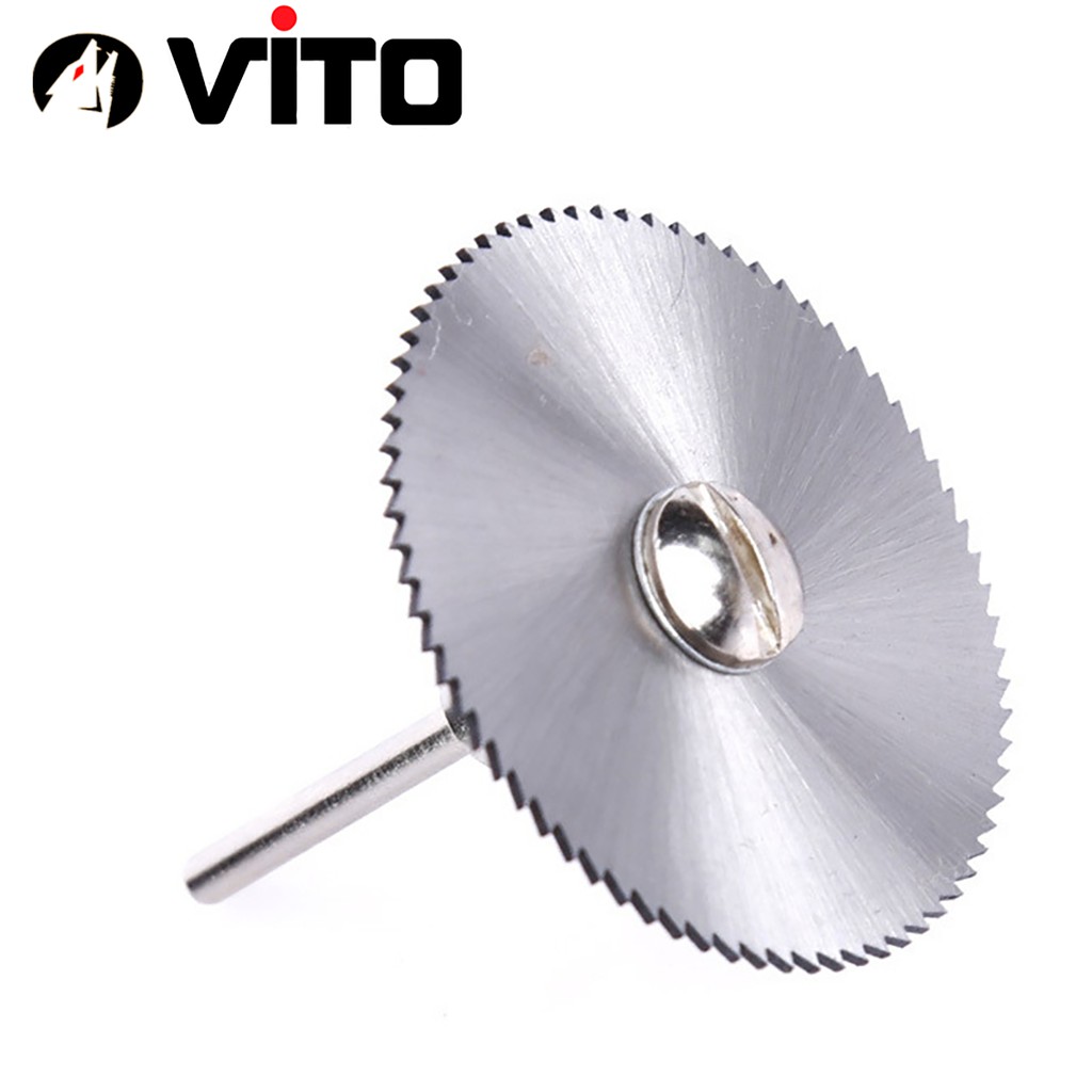 Bộ 7 Chi Tiết (Lưỡi Cắt + Trục) Đĩa Cắt Mini, Cán 3.2mm VITO Thép HSS Chắc Chắn