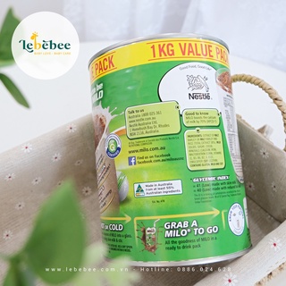 [Hàng chuẩn Air - Date mới nhất] Sữa Milo Úc Nestle 1kg