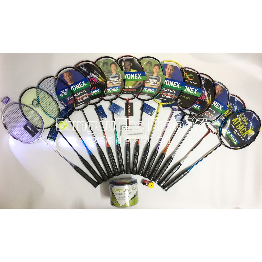 [ SĂN SALE THÁNG 11 ] vợt cầu lông 100% khung carbon siêu bền COMBO 4 quà tặng