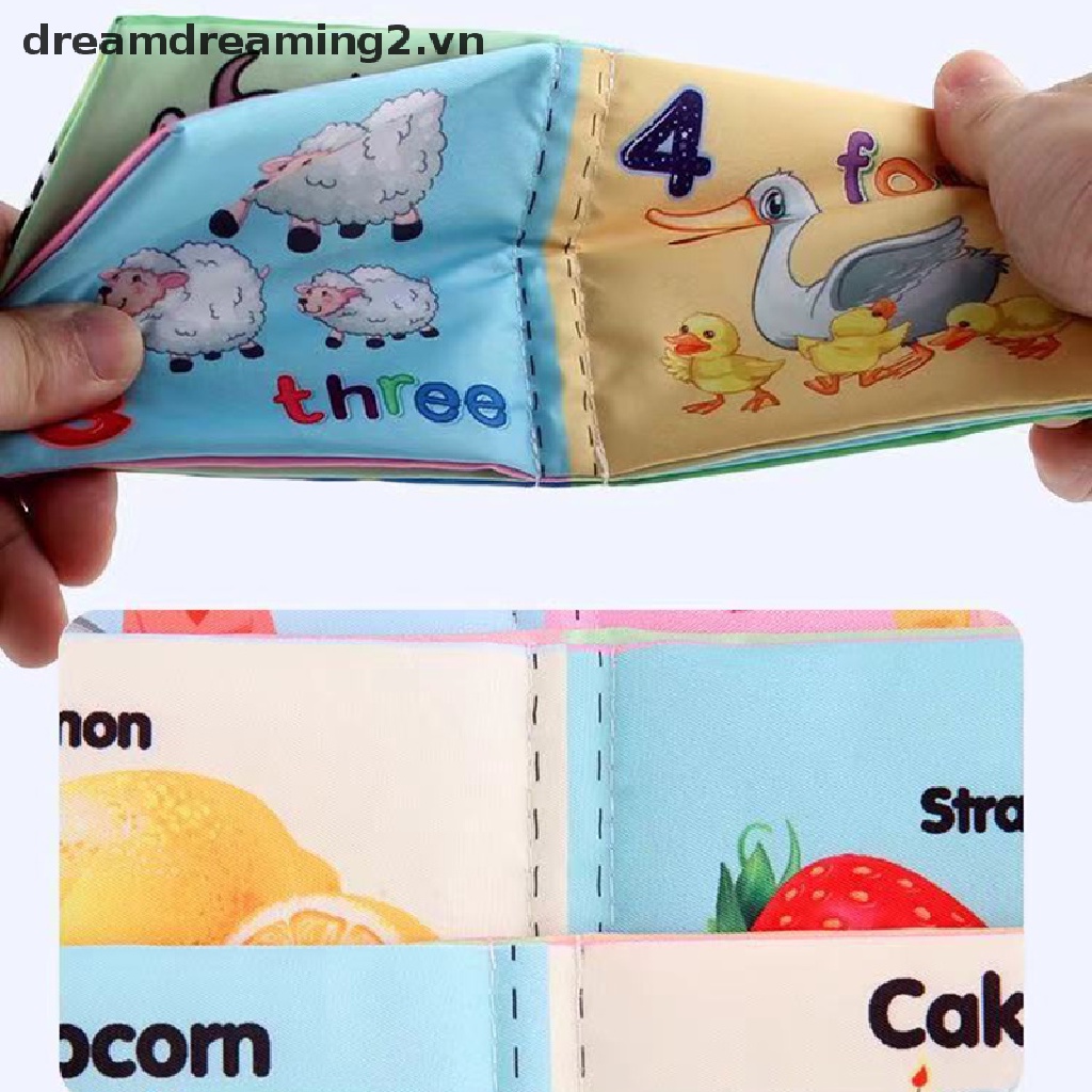 Sách Vải Canvas Mềm Có Âm Thanh Vui Nhộn Giáo Dục Sớm Cho Bé