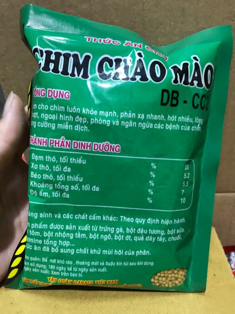 CÁM DÀNH CHO CHIM CHÀO MÀO LOẠI NGON số 1 Thức ăn cho chim