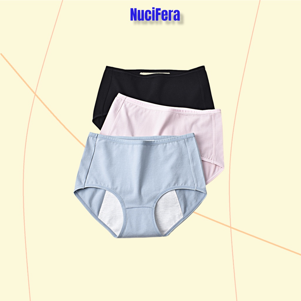 Quần lót chống tràn nguyệt san cotton kháng khuẩn thoáng khí QLN52