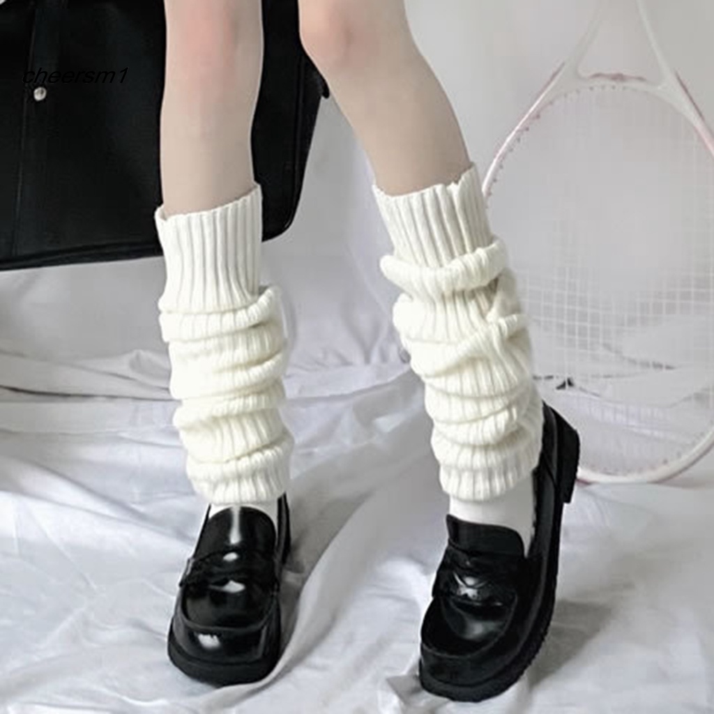 Tất ống chân dệt kim mềm mại giữ ấm bảo vệ chân