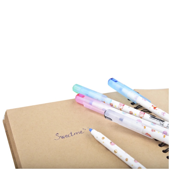 Bút bi Điểm 10 Sweetme TP-08 - Bút nến đùn THIÊN LONG chính hãng 0.6mm xanh đen