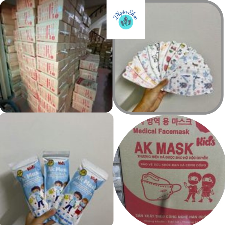 [HÀNG CÓ SẴN] COMBO 10 - 50 Chiếc Khẩu Trang 4D KF94 Hàn Quốc Hoạ Tiết Cho Bé từ(1-10 tuổi) Kháng Khuẩn, Chống Bụi Mịn