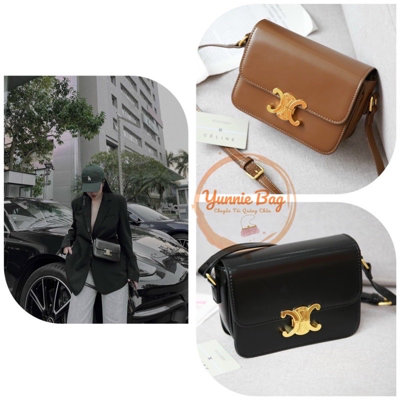 Túi đeo chéo C.É.L.I.N khoá sập hàng đẹp