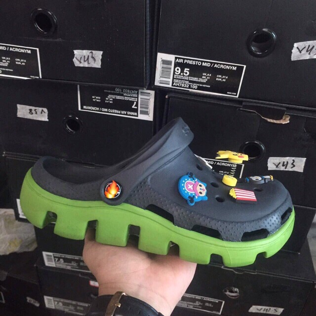 [Tặng 12 sticker + Hộp cá sấu] Sẵn Hàng đẹp nhất Dép Sục đi mưa Sẵn 25 màu Nam Nữ | BigBuy360 - bigbuy360.vn