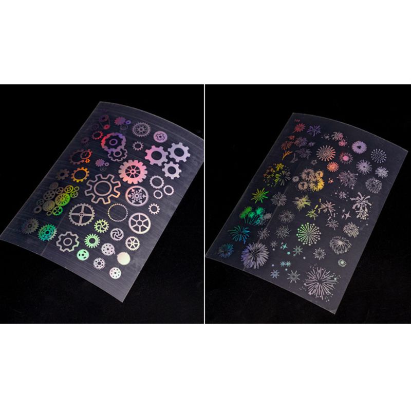 Miếng Dán Resin Epoxy Lấp Lánh Nhiều Họa Tiết Dùng Trang Trí Trang Sức
