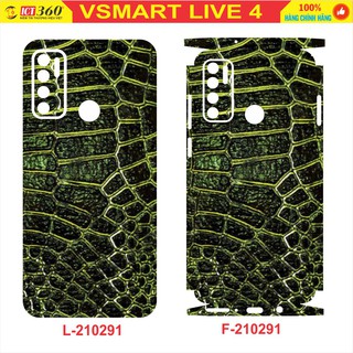 Dán Lưng Skin VSMART LIVE 4 - Vân Da