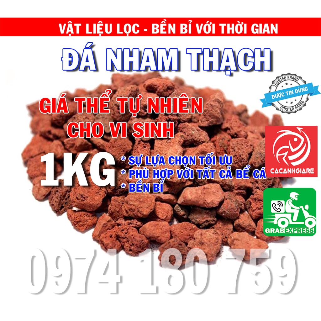 Đá Nham thạch đỏ - Giá Thể Tự Nhiên Cho Vi Sinh