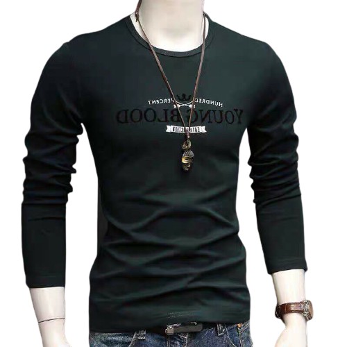 Áo thun nam tay dài hàn quốc form body vải Cotton mềm mịn co giãn tốt - ATN1