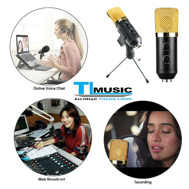 Micro USB Glosrik GL750(chỉ kết nối với máy tính)- Mic thu âm, livestream, chat voice, karaoke đa năng(chính hãng)