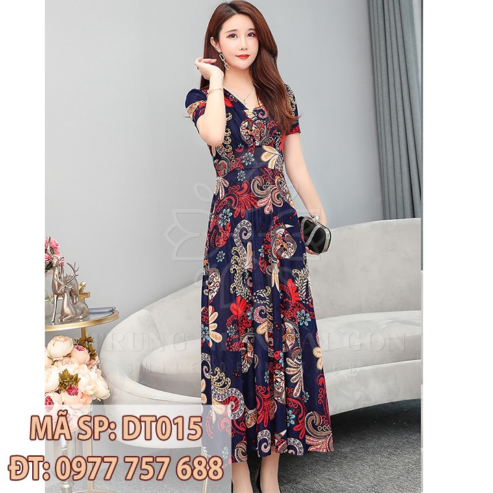 [CÓ SẴN] Đầm maxi dự tiệc đầm đi đám cưới dài sang trọng cho mẹ U40 u50 trung niên bigsize giá rẻ đẹp