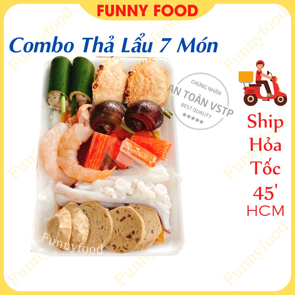 Combo Thả Lẩu 7 Món Mini – Viên Thả Lẩu Tiện Lợi, Ngon – [Ship Hỏa Tốc HCM] – Funnyfood