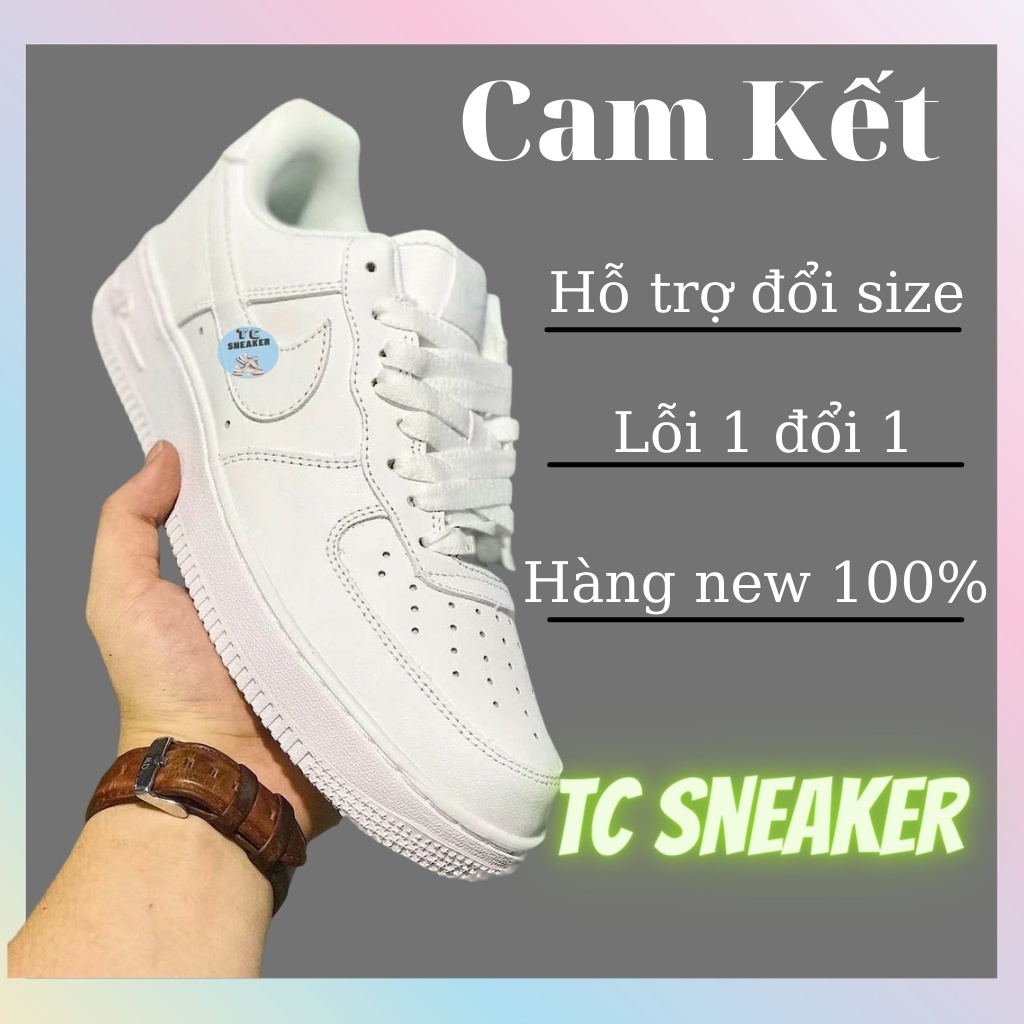 Giày nike air force 1 màu trắng , Giày thể thao sneaker nữ nam bản đẹp TC Sneaker2