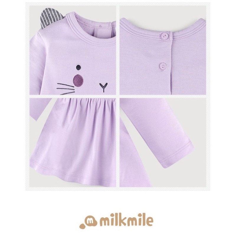 Bộ nỉ da cá mỏng mèo tím Milk mile | BigBuy360 - bigbuy360.vn
