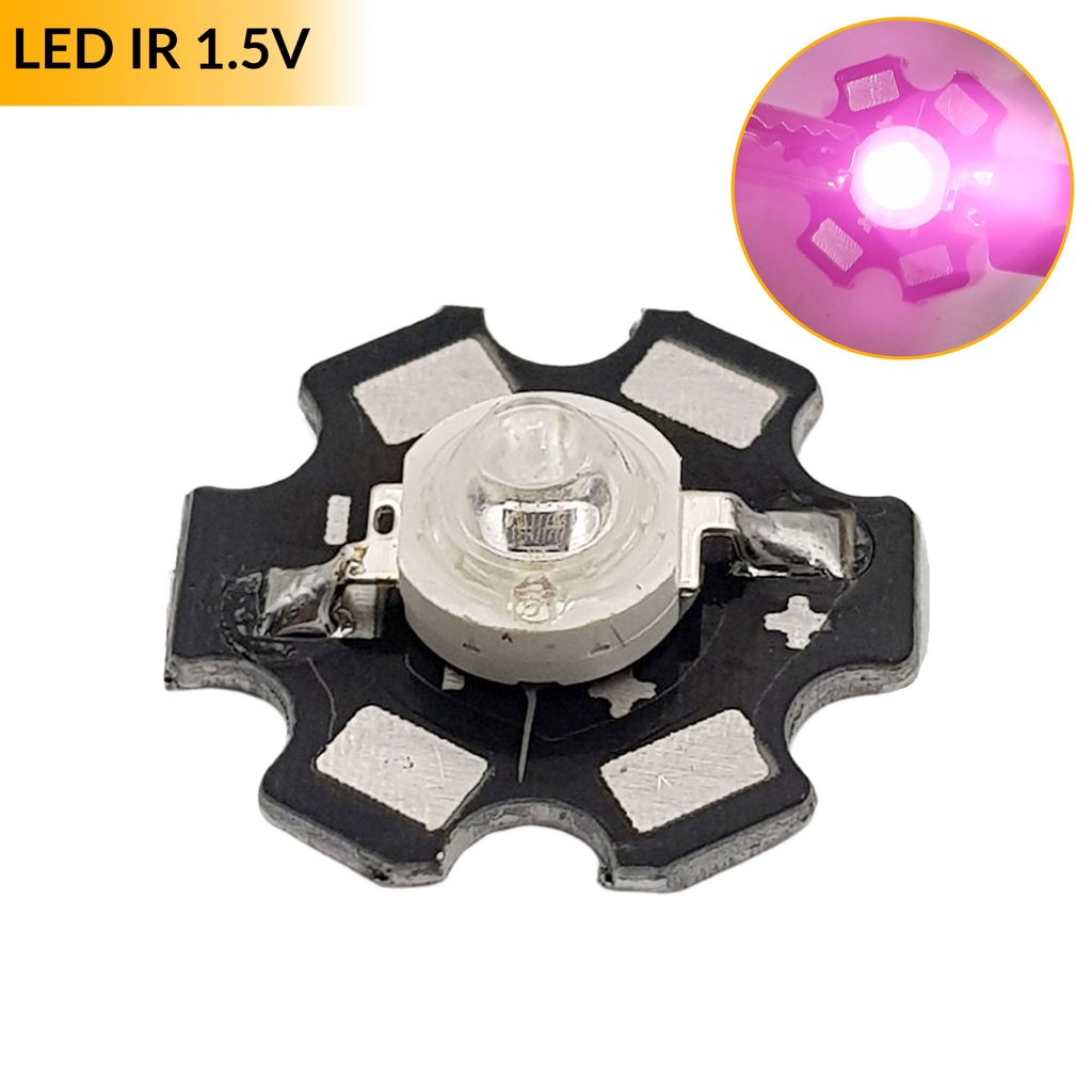 Led Hồng ngoại IR 900 - 905nm 3W 60 độ kèm đế