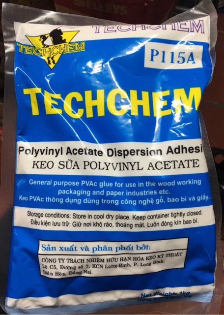 Keo sữa TechChem 1kg dán giấy dán tường