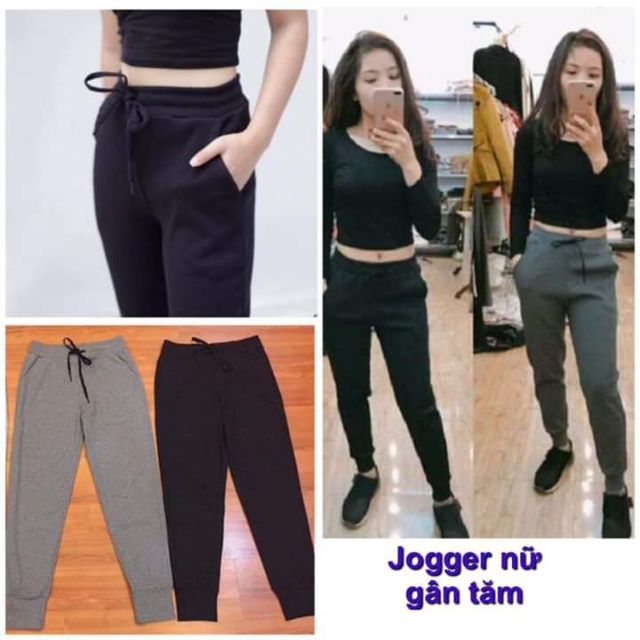 QUẦN JOGGER NỮ GÂN TĂM