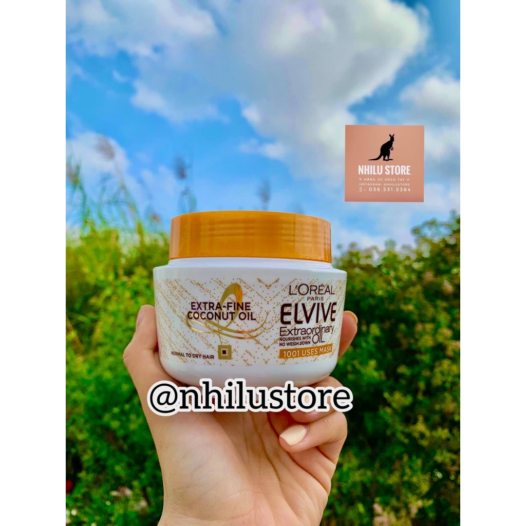 🥥 Kem ủ tóc dừa L'ORÉAL Paris Elvive extraordinary Coconut Oil