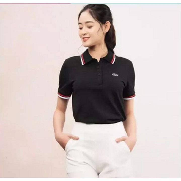 Áo thun Polo nữ hàng đẹp chất xịn thêu hình cá sấu