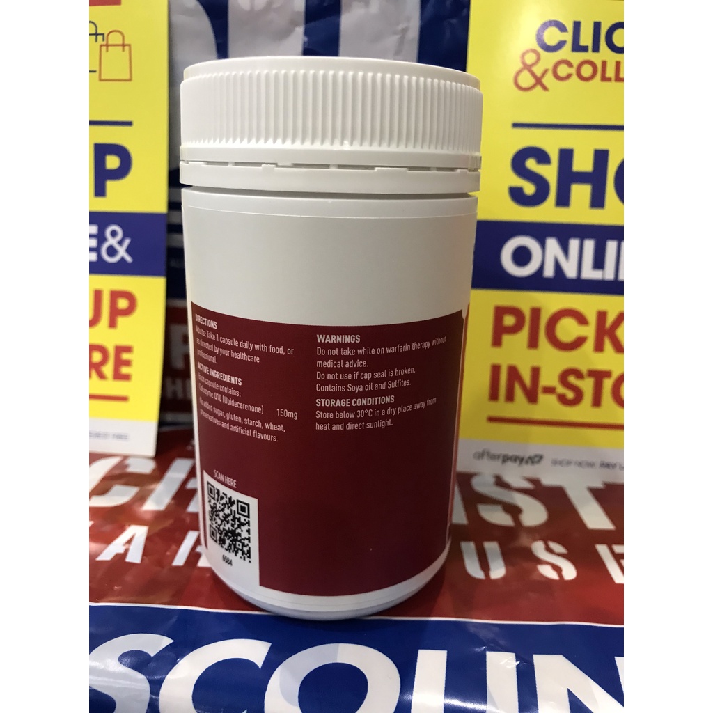 Viên uống bổ tim Úc Healthy Care CoEnzyme Q10 150mg 100 Viên date xa 2024